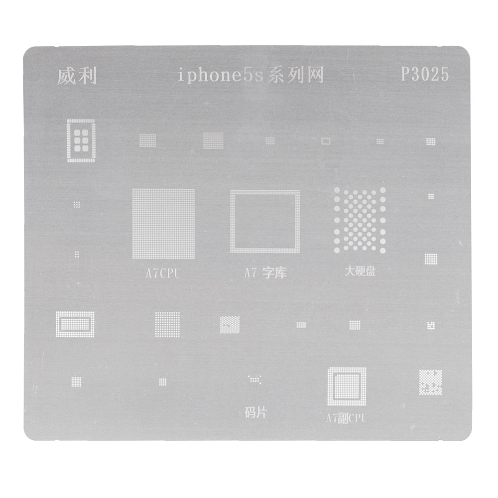 Direct Heating BGA Stencil for Apple iPhone 6 Plus Logic Board Components 34 in1 