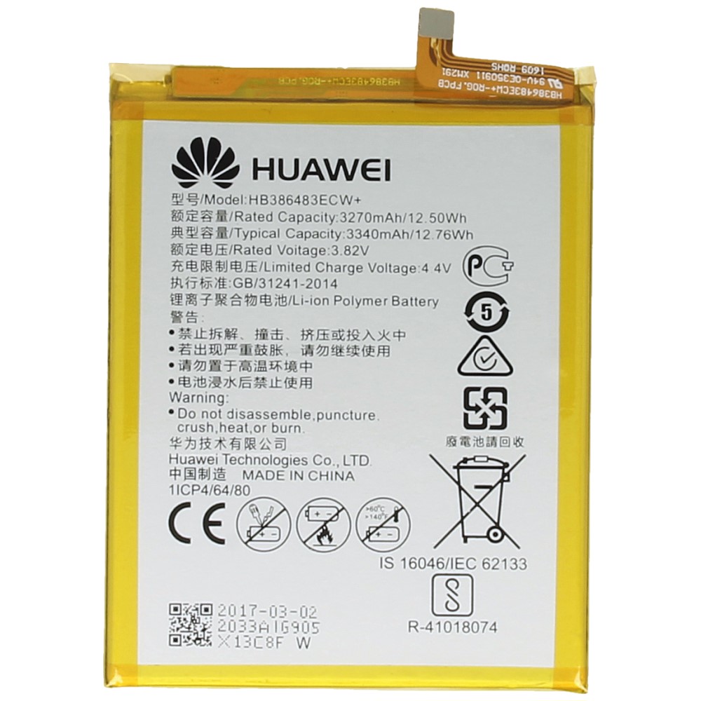 Bateria Original Huawei HB386483ECW para G9 PLUS,NOVA PLUS